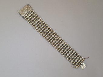 Wide Gold Bracelet from 1940s