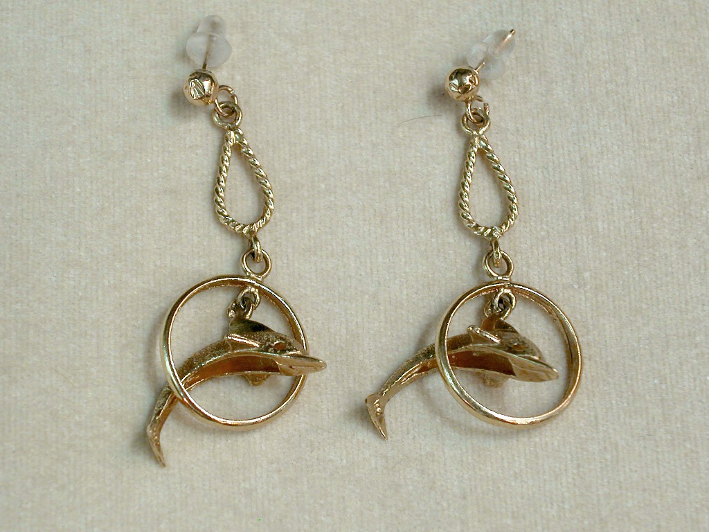 Flying Dolphin Earrings