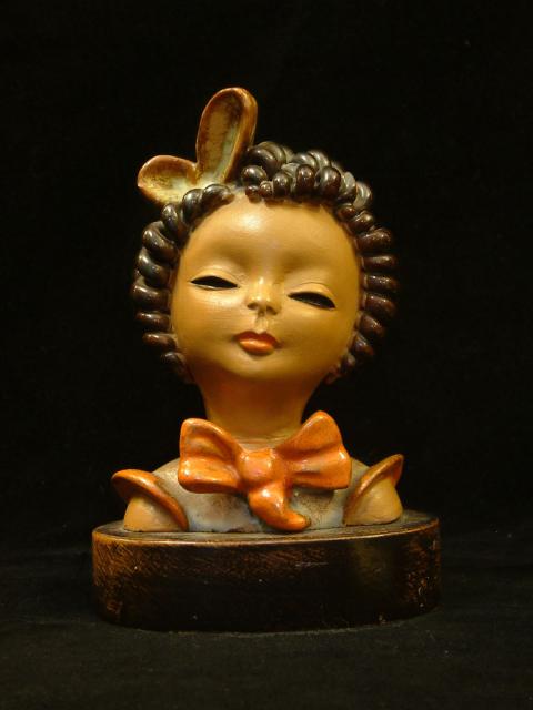 Goldscheider Bust Sculpture of Curly Haired Girl