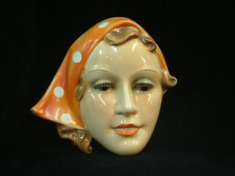 Goebel Mask - Woman with Polka-Dot Kerchief