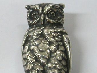 Art Deco Owl Carved Letter Opener