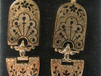 Victorian Enameled Earrings