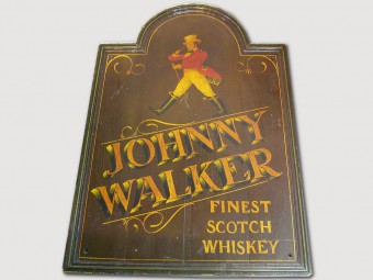 Unique Johnnie Walker Bar Wood Sign 92X61 cm